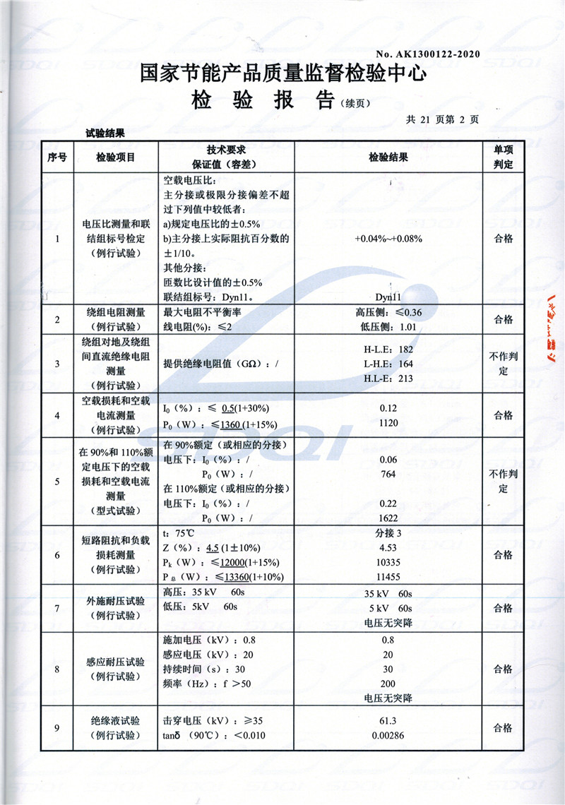 高低压试验报告-S11-1250福安福安福安油浸式变压器-2.jpg